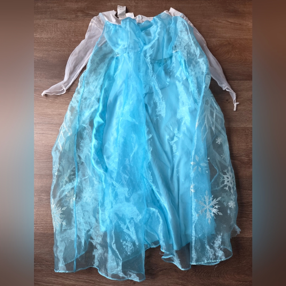 Disney Frozen Elsa Costume Dress Girls size M (7-8) *flaws* - Picture 7 of 8